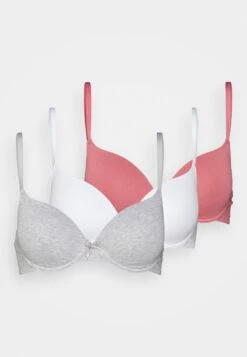 Anna Field Sunlight 3Pack Tshirt Bra - T-Shirt Bh - Pink/Grey/White -Anna Field Verkoopwinkel 2dc08d5a17e5486e994df821bba6549b