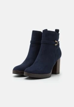 Anna Field Enkellaarsjes Met Plateauzool - Dark Blue -Anna Field Verkoopwinkel 48b62c617936459986dcb99464d9cd10