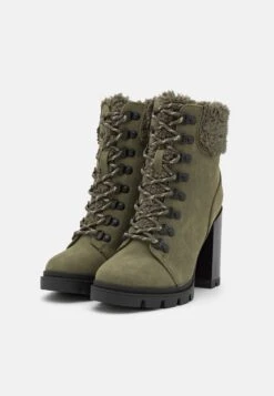 Anna Field Leather - Veterboots - Khaki -Anna Field Verkoopwinkel 5351ec4084c242d6a16e56ca22fd1479