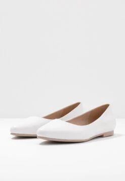Anna Field Leather - Ballerina'S - White -Anna Field Verkoopwinkel 5fa0643b433d408caa3b4cbb92838547