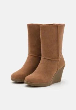 Anna Field Winter Boot - Enkellaarsjes Met Sleehak - Cognac -Anna Field Verkoopwinkel 64d45de883534e7f974d195c7e051ad9