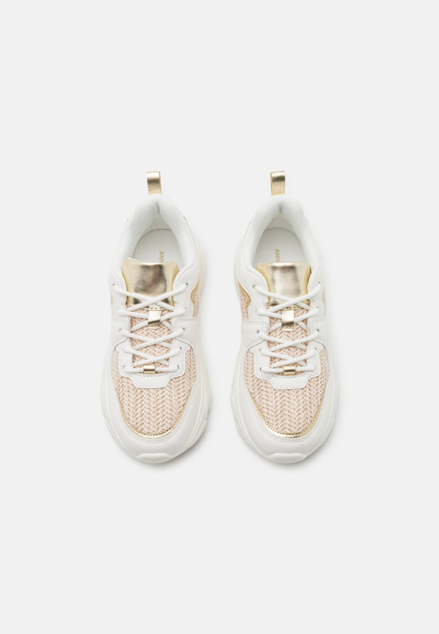 Anna Field Sneakers Laag - White/Gold 6 Anna Field Sneakers Laag - White/Gold - Afbeelding 6