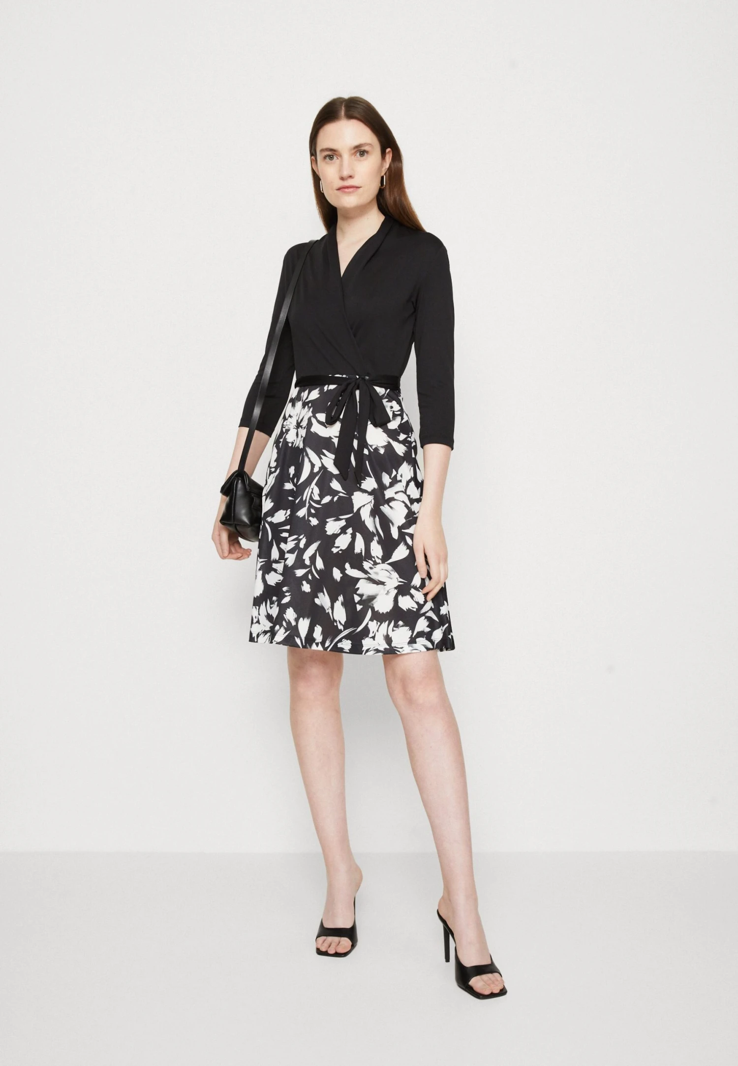 Anna Field Jerseyjurk - Black/White - Afbeelding 2