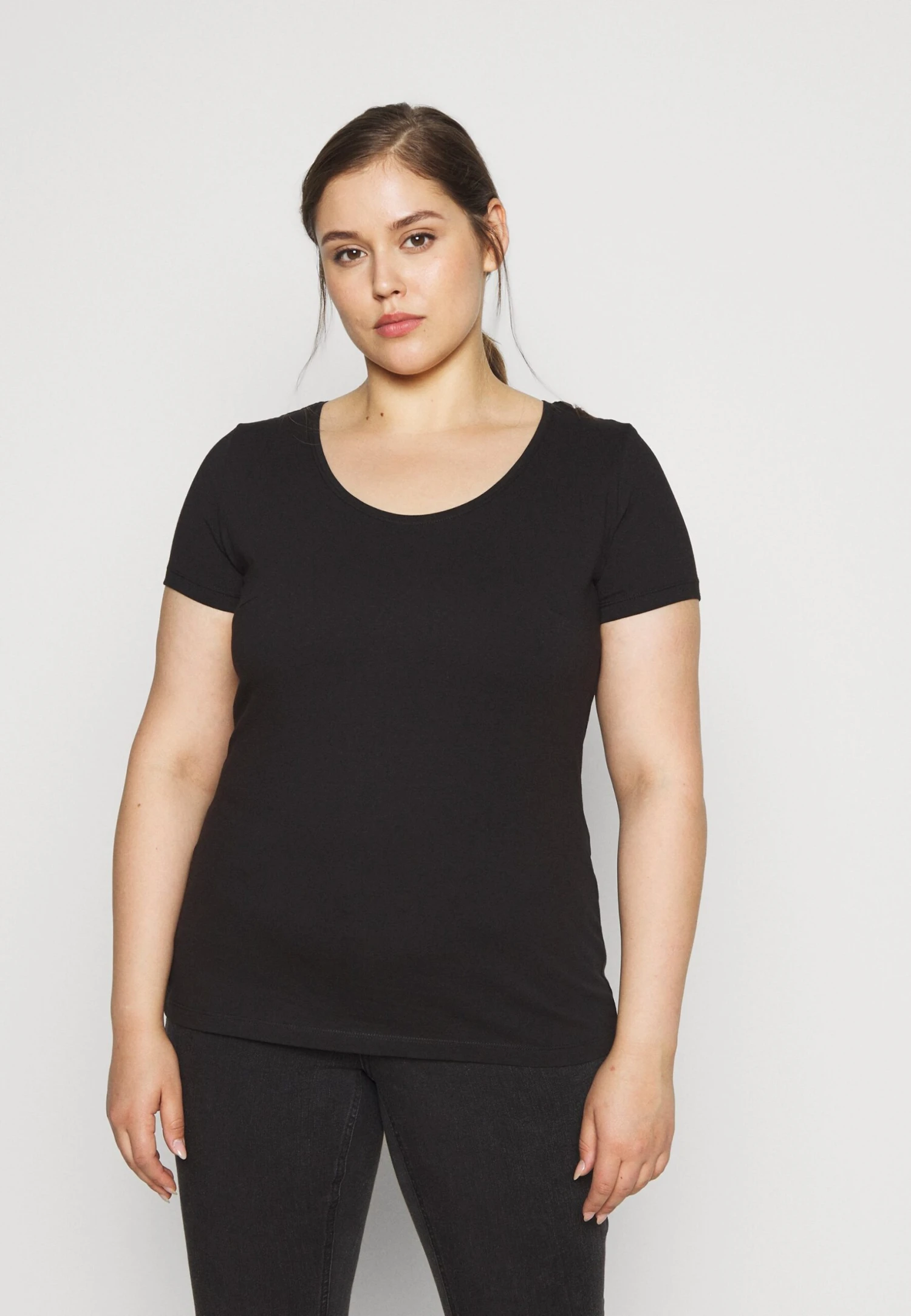 3Er Pack- T-Shirt Basic - White/Black/Dark Grey 2 3Er Pack- T-Shirt Basic - White/Black/Dark Grey - Afbeelding 2